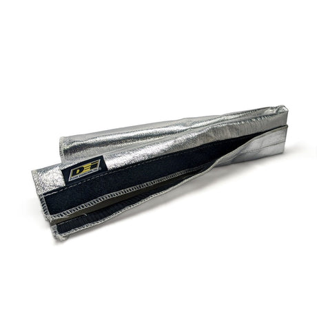 DEI Heat Shroud 2-1/2in x 3ft - Aluminized Sleeving-Hook and Loop Edge 10487
