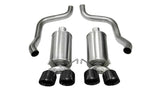 Corsa 05-08 Chevrolet Corvette C6 6.0L V8 Black Xtreme Axle-Back Exhaust 14469BLK