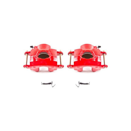 Power Stop 94-96 Chevrolet Impala Front Red Calipers w/o Brackets - Pair S4020