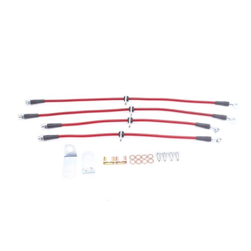 Power Stop 06-11 Honda Civic Front & Rear SS Braided Brake Hose Kit BH00067