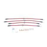 Power Stop 06-11 Honda Civic Front & Rear SS Braided Brake Hose Kit BH00067