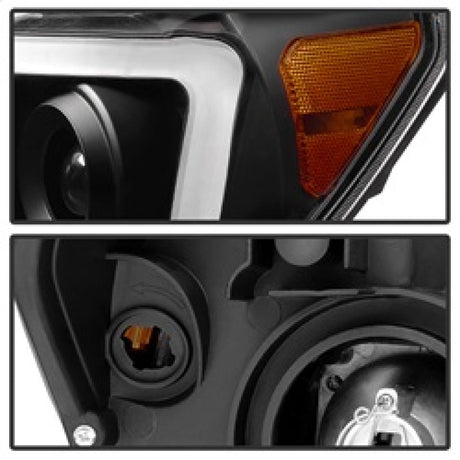 Xtune Toyota Tundra 07-13 LED Light Bar Projector Headlights Black PRO-JH-TTU07-LED-BK 9027888