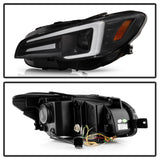 Spyder Subaru Impreza WRX 15-20 Halogen Model Projector Headlights - Black PRO-YD-SWRX15SI-SBSEQ-BK 5088086
