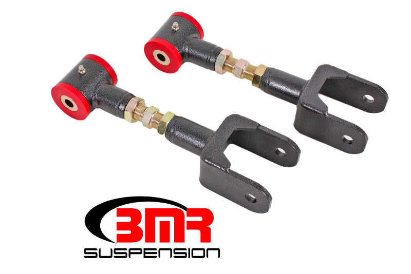 BMR 79-04 Fox Mustang Upper Control Arms On-Car Adj. (Polyurethane) - Black Hammertone UTCA040H