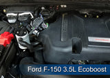 J&L 2011-2023 Ford F-150 2.7L/3.5L/5.0L Passenger Side Oil Separator 3.0 - Clear Anodized 3016P-C