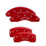 MGP 4 Caliper Covers Engraved Front & Rear Gen 5/Camaro Yellow finish black ch 14033SCA5YL