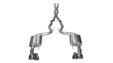 Corsa 15-16 Ford Mustang GT 5.0 3in Cat Back Exhaust Polish Quad Tips (Xtreme) 14335