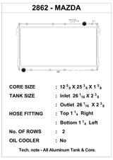 CSF 89-97 Mazda Miata Radiator 2862