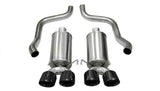 Corsa 05-08 Chevrolet Corvette C6 6.0L V8 Black Xtreme Axle-Back Exhaust 14469BLK