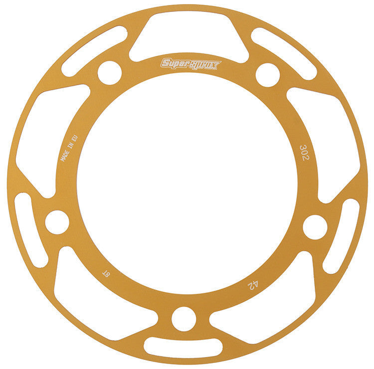 SUPERSPROX Rear Edge Sprkt Color Disk Alu 42t-530 Gld Hon RACD-302-42-GLD