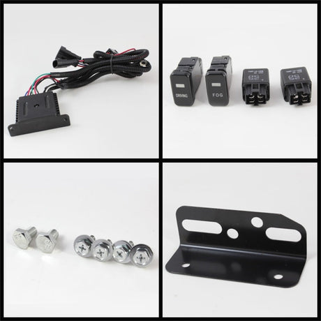 Spyder Toyota FJ Cruiser 07-14 Fog Lights With LED Daytime Running Lights w/swch Blk FL-DRL-TFJ07-BK 5075161