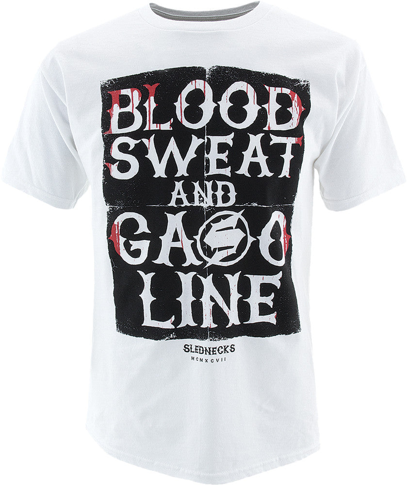 SLEDNECKS Edges Tee White Md 520873