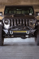 DV8 Offroad 07-23 Jeep Wrangler JK/JL & Gladiator JT FS-1 Series Stubby Front Bumper FBJL-11