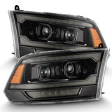 AlphaRex 09-18 RAM 1500 PRO-Series Proj Headlights Alpha-Black w/Sequential Signal & Top/Middle DRL 880563