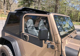 Rampage 18-21 Jeep Wrangler (JL) Unlimited Frameless TrailView Fastback Soft Top Kit - Black Diamond 139535
