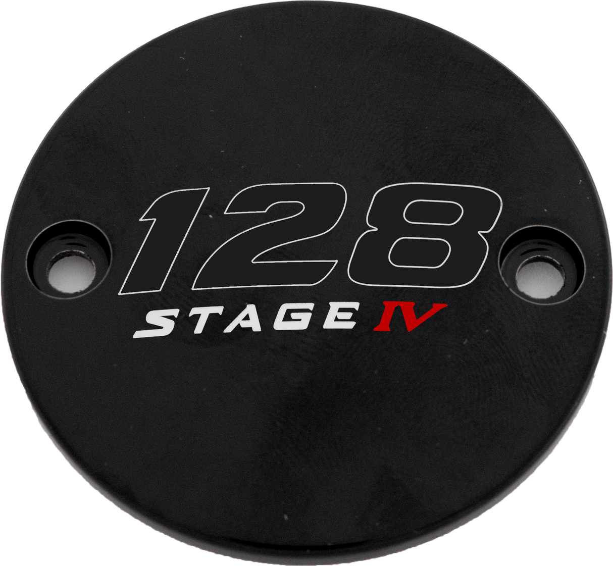 CUSTOM ENGRAVING M8 Timer Cover 128 Stage Iv Black 128-05-63BG