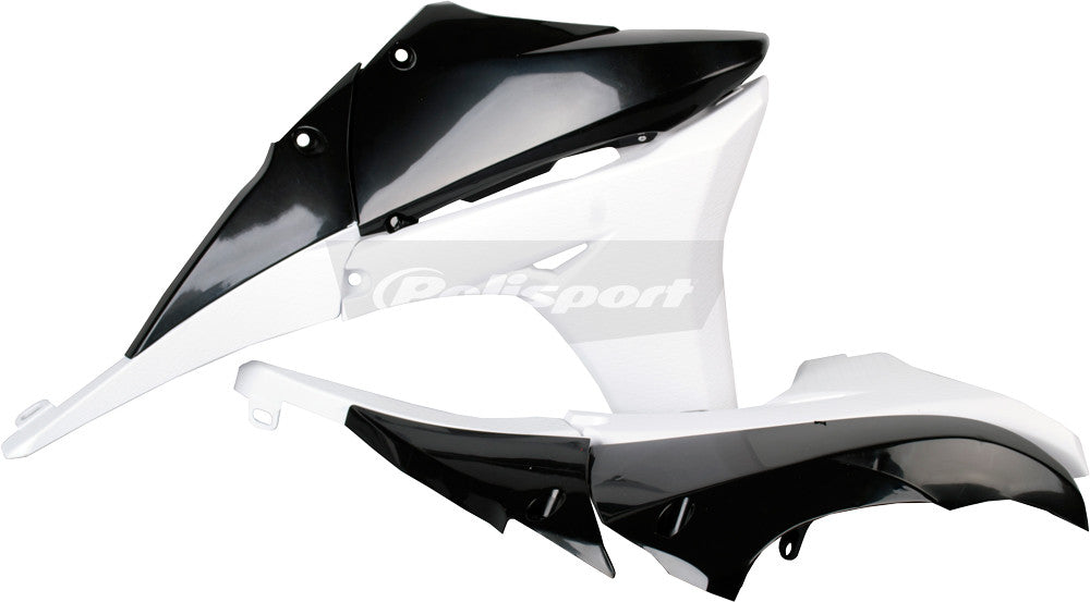 POLISPORT Radiator Shrouds Black/White 8413800006