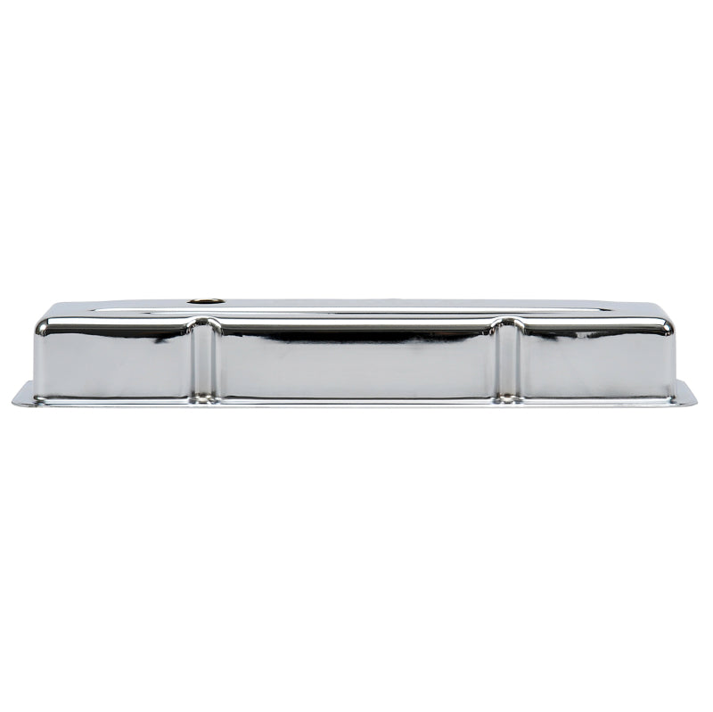 Edelbrock Valve Cover Signature Series Chevrolet 1959-1986 262-400 CI V8 Low Chrome 4449