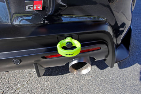 Perrin 2020 Toyota Supra Tow Hook Kit (Rear) - Neon Yellow PTP-BDY-250NY