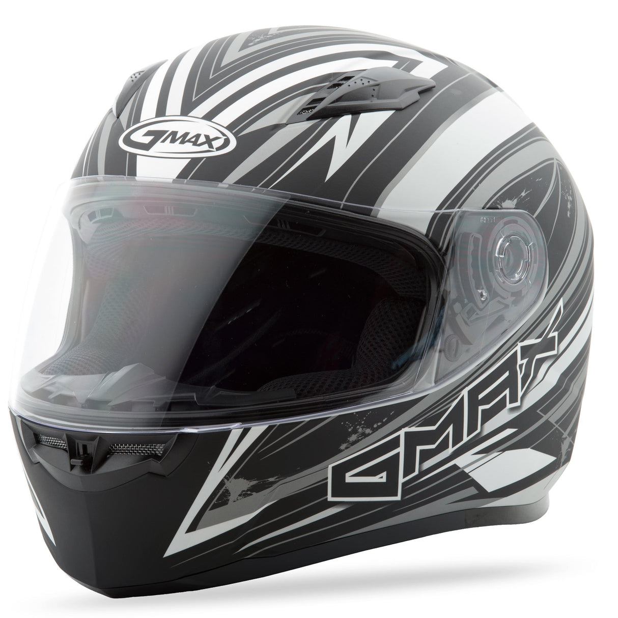 GMAX Ff-49 Warp Helmet Matte Black/Silver 3x G7491459 TC-17