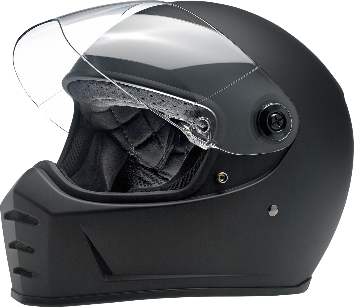 BILTWELL Lane Splitter Helmet - Flat Black - Large 1004-201-104