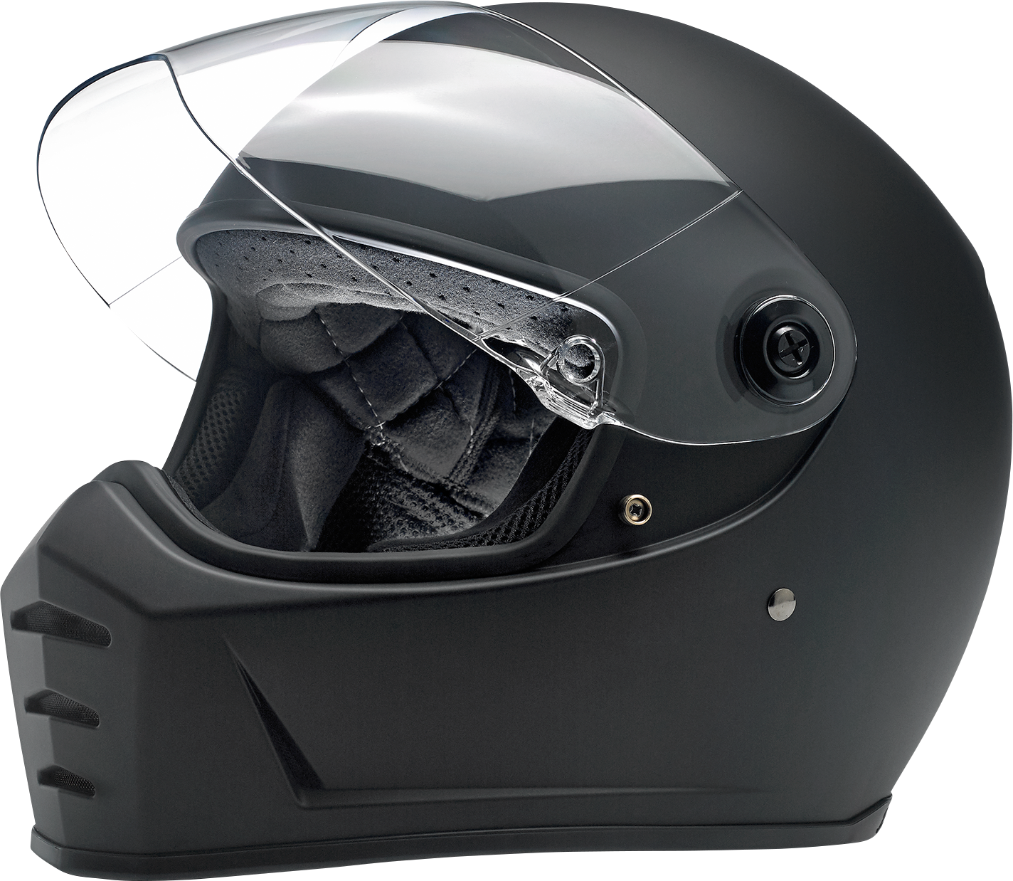 BILTWELL Lane Splitter Helmet - Flat Black - Large 1004-201-104