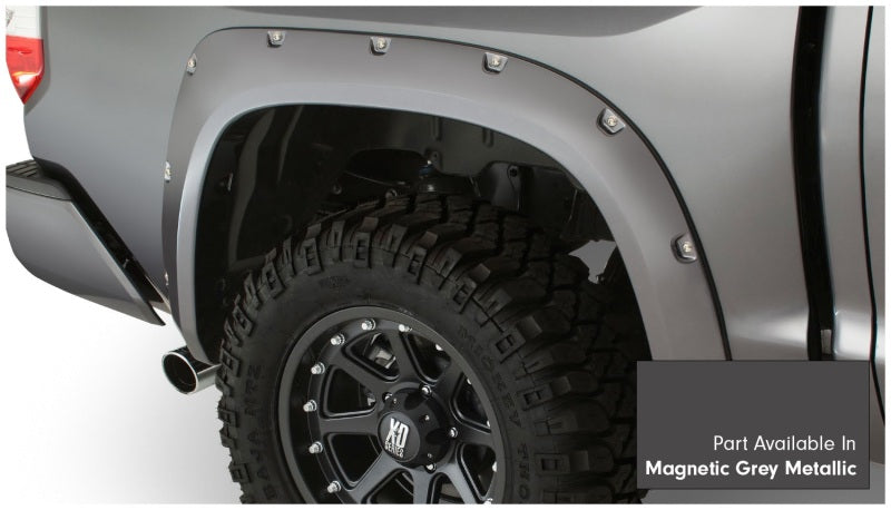 Bushwacker 16-18 Toyota Tundra Fleetside Pocket Style Flares 4pc - Magnetic Grey 30918-63