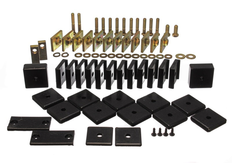 Energy Suspension Toy Land Cruiser Bodymount Set - Black 8.4104G