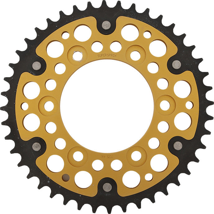 SUPERSPROX Rear Stealth Sprocket Alu/Stl 44t-520 Gld Duc RST-735-44-GLD