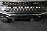 DV8 Offroad 2021-2022 Ford Bronco (Not For Factory Plastic Bumper) Factory Bumper Bull Bar - Black LBBR-06