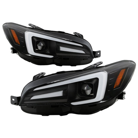 Spyder Subaru Impreza WRX 15-20 Halogen High-Power LED Headlights- Black PRO-YD-SWRX15HALAP-SBSEQ-BK 5088093