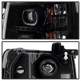 Xtune Chevy Silverado 1500/2500/3500 07-13 LED Halo Projector Headlights Black PRO-JH-CSIL07-CFB-BK 9032189