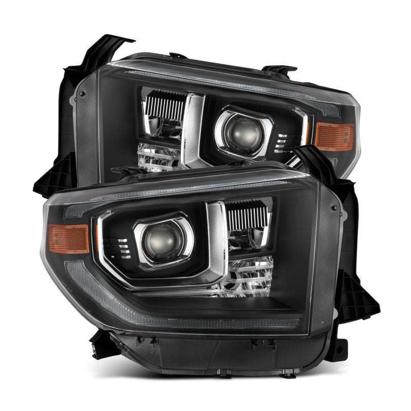 AlphaRex 14-21 Toyota Tundra PRO-Series Projector Headlights Black w/Seq. Sig. + DRL 880840