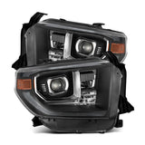AlphaRex 14-21 Toyota Tundra PRO-Series Projector Headlights Black w/Seq. Sig. + DRL 880840