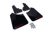 Rally Armor 2003-2008 Subaru Forester UR Black Mud Flap w/ Red Logo MF5-UR-BLK/RD