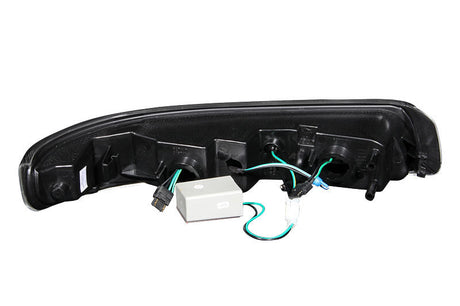 ANZO 1999-2002 Chevrolet Silverado 1500 LED Parking Lights Black w/ Amber Reflector 511055