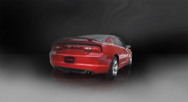 Corsa 11-13 Dodge Charger R/T 5.7L V8 Black Xtreme Cat-Back Exhaust 14522BLK