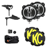KC HiLiTES Jeep 392/Mojave Gravity LED PRO6 Wide-40 2-Light Sys Ditch Light Kit 97166