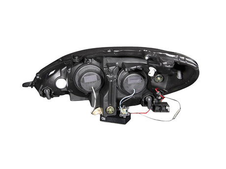 ANZO 2002-2003 Lexus Es300 Projector Headlights w/ Halo Black 121232