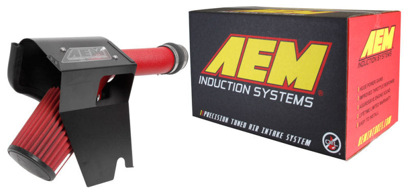 AEM 2018 Subaru WRX STI 2.5L H4 F/I Cold Air Intake System - Wrinkle Red 21-836WR