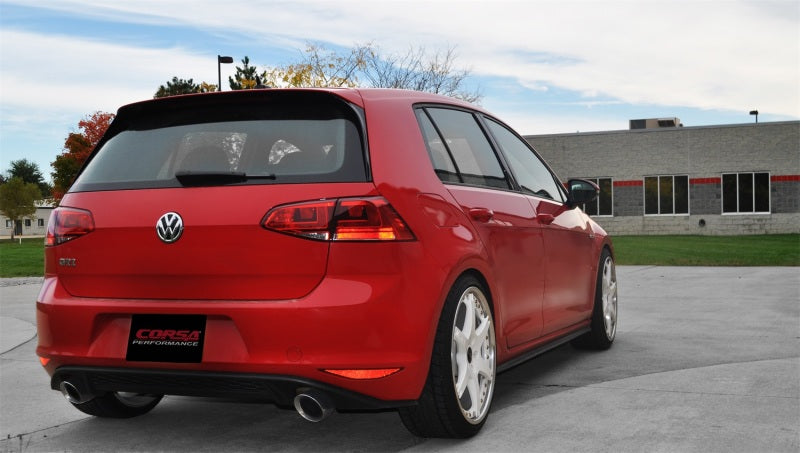 Corsa 14-15 Volkswagen GTI Mk7 Polished Sport 3.0in Cat-Back Dual Rear Exit 14834