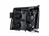 ANZO 2003-2006 Cadillac Escalade Projector Headlights w/ Halo Chrome (CCFL) (HID Compatible) 111176