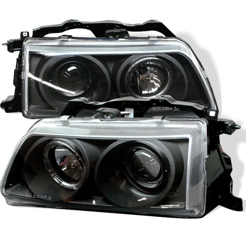 Spyder Honda Civic 90-91/CRX 90-91 Projector Headlights LED Halo Blk PRO-YD-HC90-HL-BK 5010827