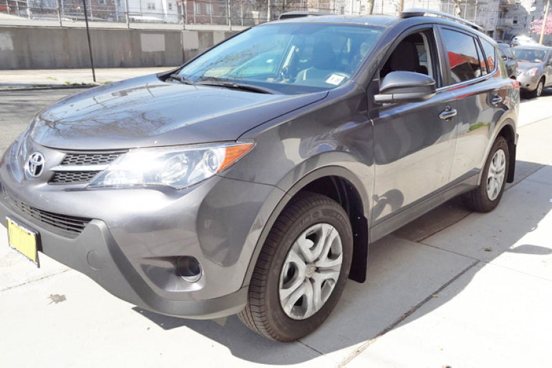 Rally Armor 2016-2017 Toyota Rav4 UR Black Mud Flap w/ Grey Logo MF44-UR-BLK/GRY