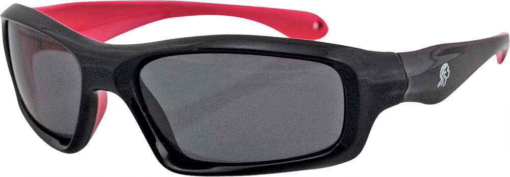 ZAN Seattle Sunglasses Black/Pink Frame W/Smoked Lens EZSE002