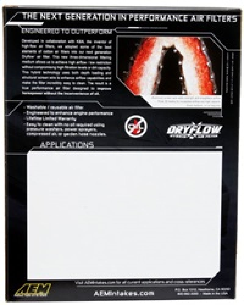 AEM 06-10 Toyota Yaris DryFlow Air Filter 28-20360