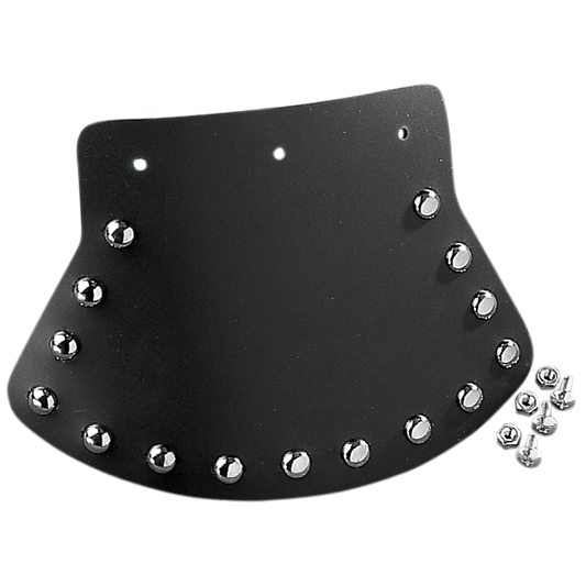 DRAG SPECIALTIES Mud Flap - Studded with Plain Center - 9.5" W x 6.5" H DS393703