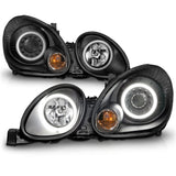ANZO 1998-2005 Lexus Gs300 Projector Headlights w/ Halo Black 121144