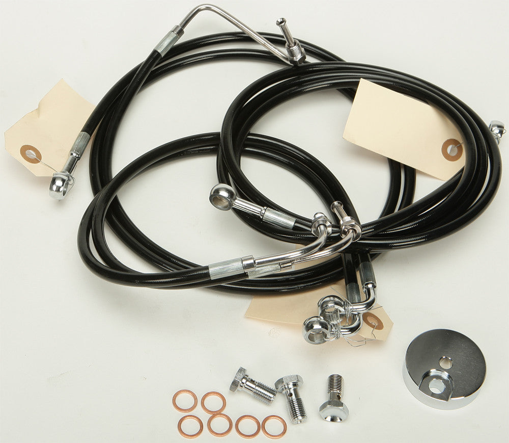 HARDDRIVE Brakeline Kit Blk Touring HD-0504-BK