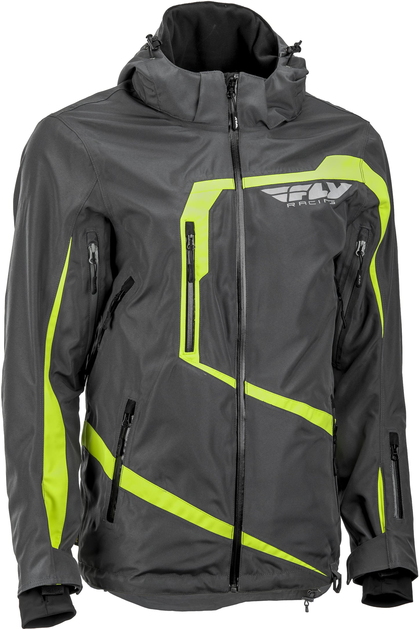 FLY RACING Fly Carbon Jacket Grey/Hi-Vis 2x 470-40462X